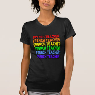 Camiseta Professor francês Rainbow