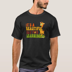 Camiseta Professor Girafa Aluno É Dia Lindo Para Aprender