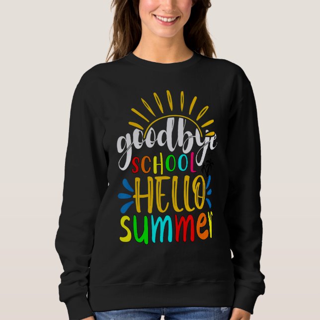 Camiseta Professor Goodbye School Hello Piscina Summer (Frente)