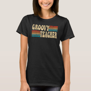 Camiseta Professor Groovy Estética Nostalgia Anos 70 Retrô