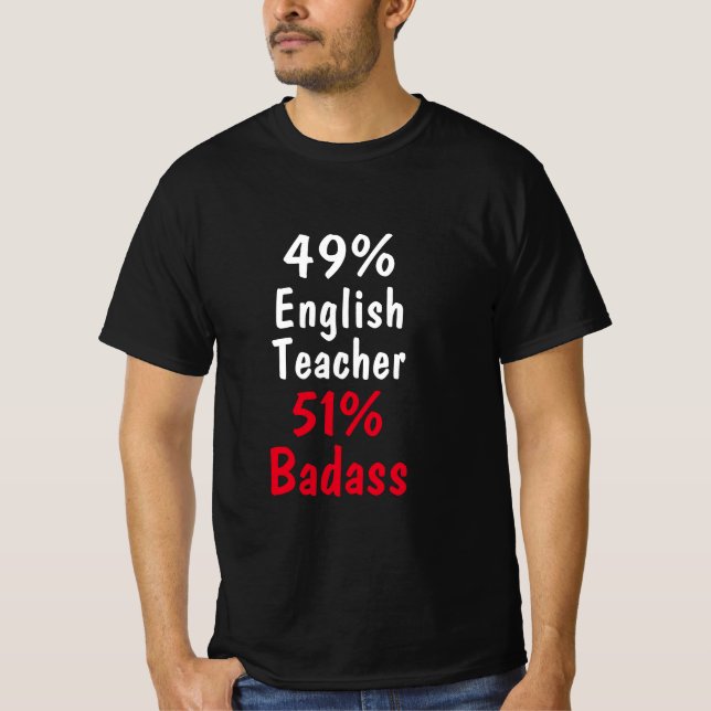 Camiseta Professor Inglês Badass (Frente)