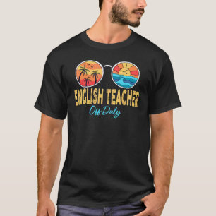 Camiseta Professor Inglês de Dar Feliz Dia Passado da Escol