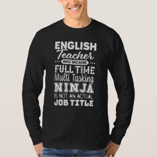 Camiseta Professor Inglês Multitaser Ninja Cargo Eng