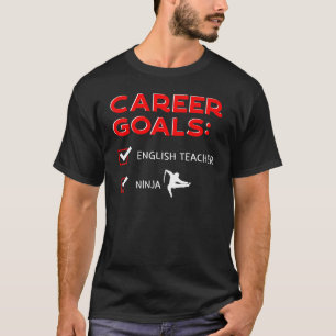 Camiseta Professor Inglês Orientador de Objetivos de Carrei