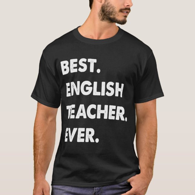 Camiseta Professor Inglês Profissão Melhor Professor Inglês (Frente)