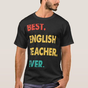 Camiseta Professor Inglês Retrô Melhor Professora Inglês De