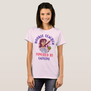 Camiseta Professor Iniciante Energizado por Cafeína Novo Pr