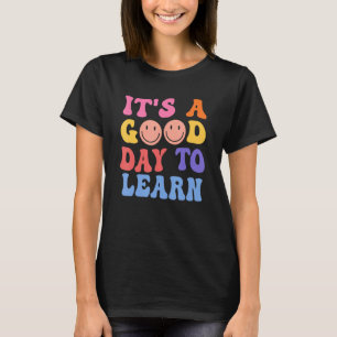 Camiseta Professor Inspirador É Um Bom Dia Para Aprender Ch