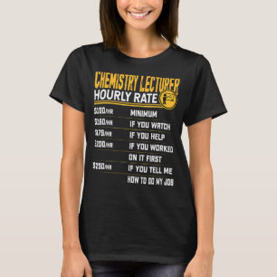 Camiseta Professor instrutor de professor de química Ho
