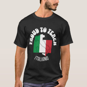 Camiseta Professor italiano de língua orgulho em ensinar IT