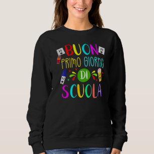 Camiseta Professor Italiano Feliz Primeiro Dia Da Escola De