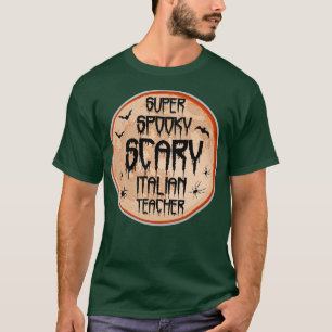 Camiseta Professor italiano Halloween Assustado Humor Assus