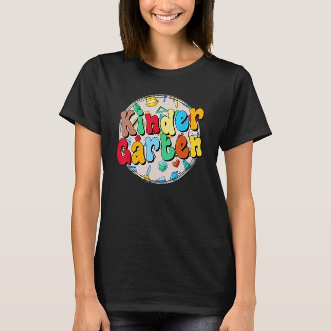 Camiseta Professor Kindergarten Meninas Rapazes Kinder (Frente)