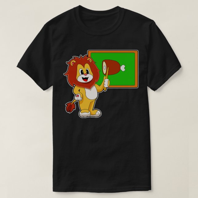 Camiseta Professor Leão Apontador de Carne (Frente do Design)
