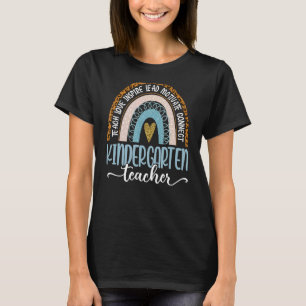 Camiseta Professor Leopard Boho Arco-Íris De Volta Para O J