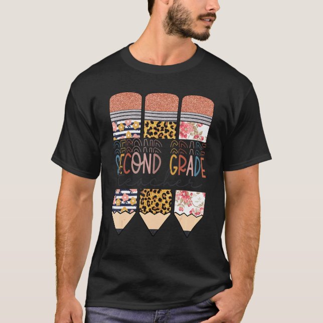 Camiseta Professor Leopard Do Segundo Grau Volta À Escola (Frente)
