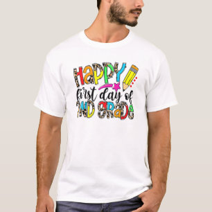 Camiseta Professor Leopard Feliz Primeiro Dia de Segundo