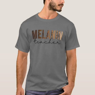 Camiseta Professor Leopard Melanin História Negra Mês Pre