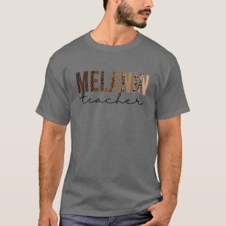 Camiseta Professor Leopard Melanin História Negra Mês Prese