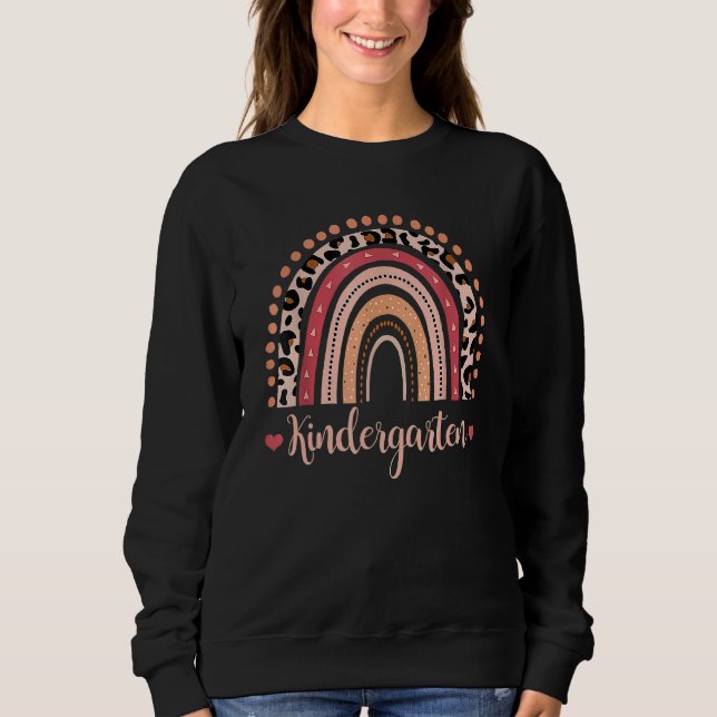 Camiseta Professor Leopard Rainbow Primeiro Dia De (Frente)