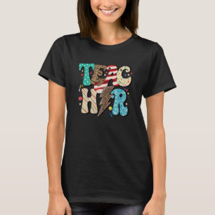 Camiseta Professor Leopardo Relâmpago De Volta À Escola Par