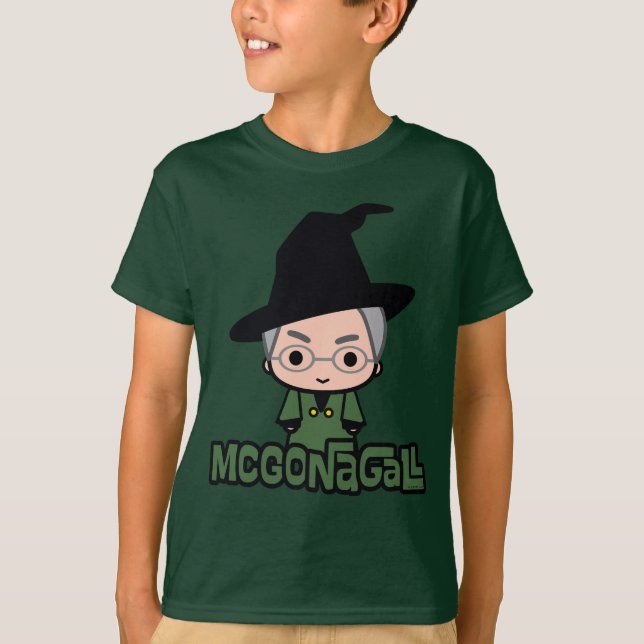 Camiseta Professor McGonagall Personagem de desenho animado (Frente)