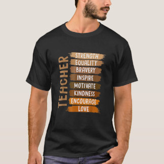 Camiseta Professor Melanina Mês da História Negra Africano 