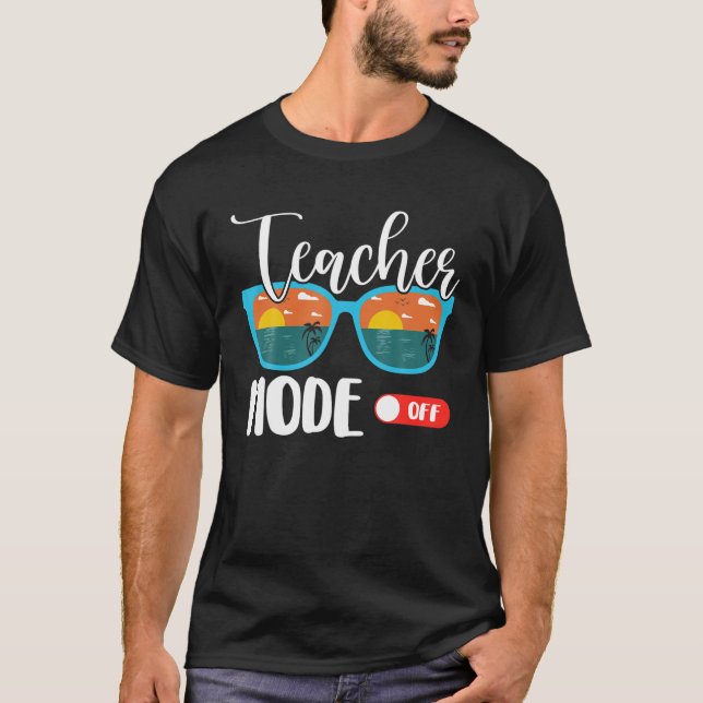 Camiseta Professor Modo Desligado Corante No Dia Passado De (Frente)