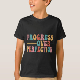 Camiseta Professor Motivacional Progresso Acima da Perfeiçã