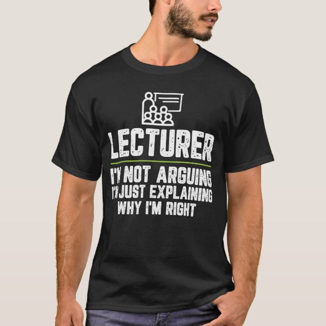 Camiseta Professor, não estou a argumentar... estou a expli (Frente)