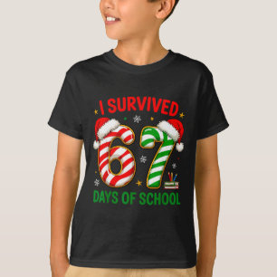 Camiseta Professor Natal Meme Engraçado Eu Sobrevivi 67 Dia