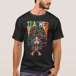 Camiseta Professor negro afro melanina retrô negro Lua