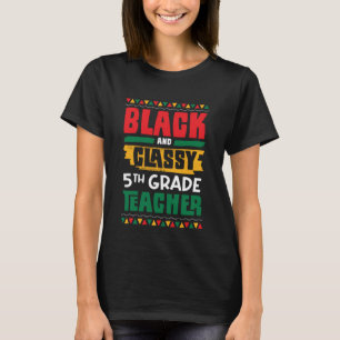 Camiseta Professor negro e clássico de 5 da classe História