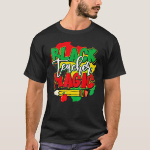 Camiseta Professor negro História negra mágica mês africano