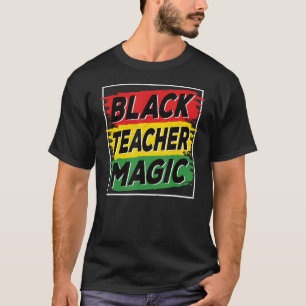 Camiseta Professor negro História negra mágica mês africano