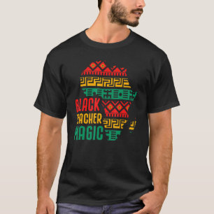 Camiseta Professor negro História negra mágica mês africano