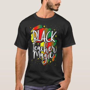 Camiseta Professor negro História negra mágica mês africano