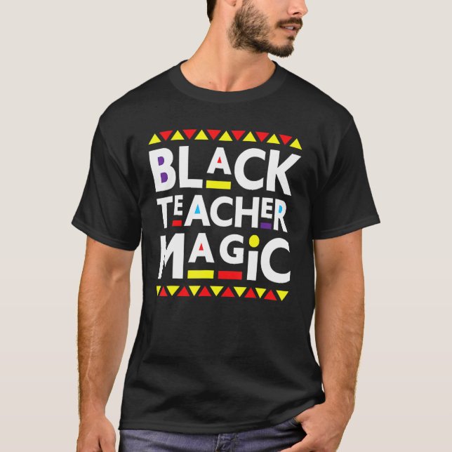 Camiseta Professor negro História negra mágica mês de 2023 (Frente)