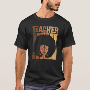 Camiseta Professor negro inteligente afro ama melanina afro