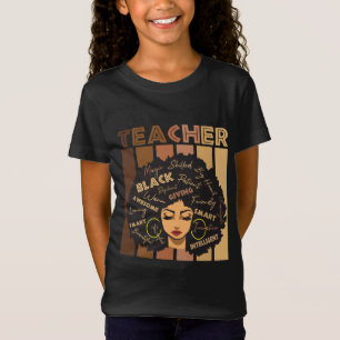 Camiseta Professor negro inteligente afro ama melanina afro