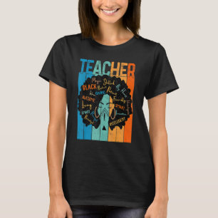 Camiseta Professor negro inteligente afro ama melanina afro