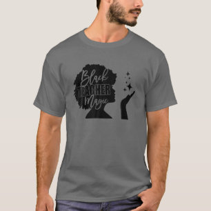Camiseta Professor Negro Magic Linda Negra Afro Educado