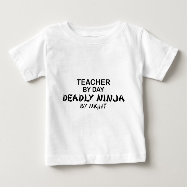 Camiseta Professor Ninja mortal em a noite (Frente)