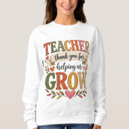 Camiseta Professor — Obrigado por Nos Ajudar a Crescer