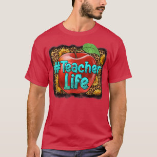 Camiseta Professor ocidental Leopard Cowhide Professor Life