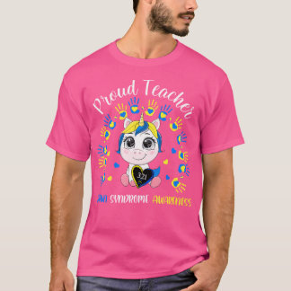Camiseta Professor Orgulhoso Conscientização Síndrome de Do