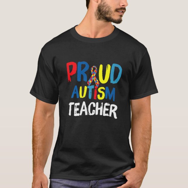 Camiseta Professor Orgulhoso de Autismo (Frente)