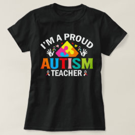 Camiseta Professor orgulhoso de estudantes de autismo