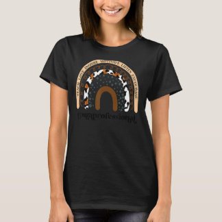 Camiseta Professor Paraprofissional Ao Lado Do Arco-Íris Pa