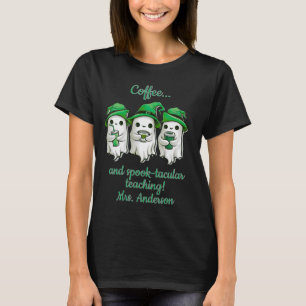 Camiseta Professor Personalizado De Café-Lover Halloween
